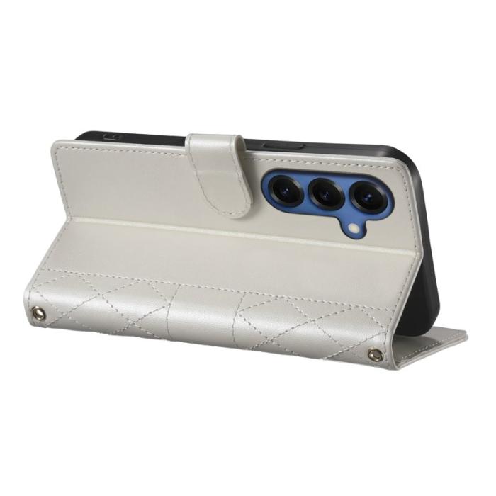 OEM - Plånboksfodral för Samsung Galaxy S26 Plus Konstläder Stativ - Beige