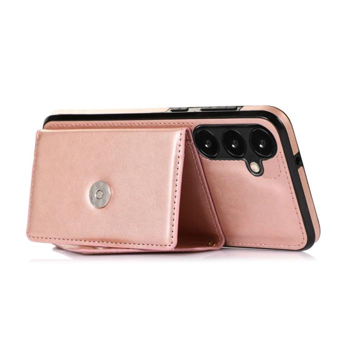 OEM - Mobilfodral för Samsung Galaxy S26 Plus Konstläder + TPU - Roséguld