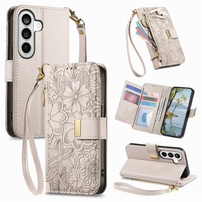 OEM - Mobilfodral för Samsung Galaxy S26 Plus Flera kortfack Konstläder Grå