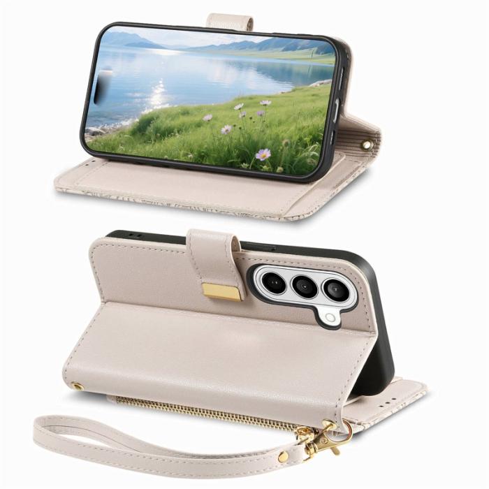 OEM - Mobilfodral för Samsung Galaxy S26 Plus Flera kortfack Konstläder Grå