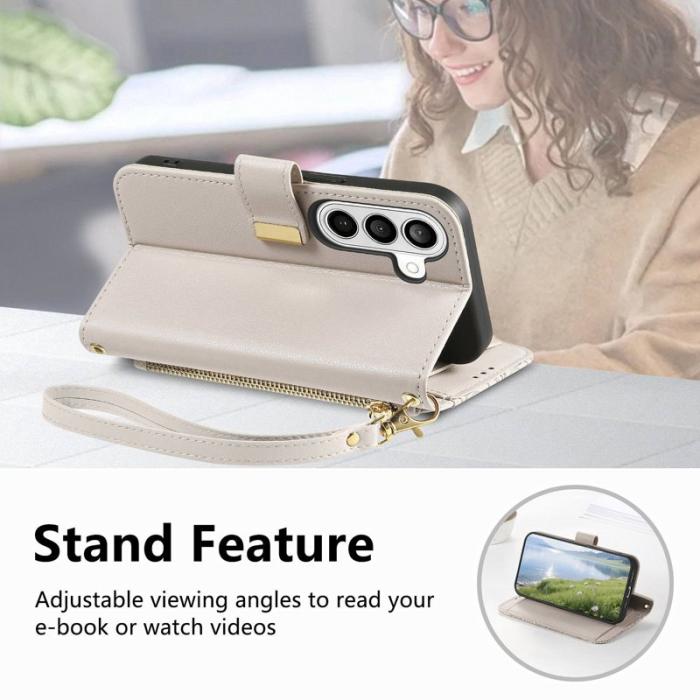 OEM - Mobilfodral för Samsung Galaxy S26 Plus Flera kortfack Konstläder Grå