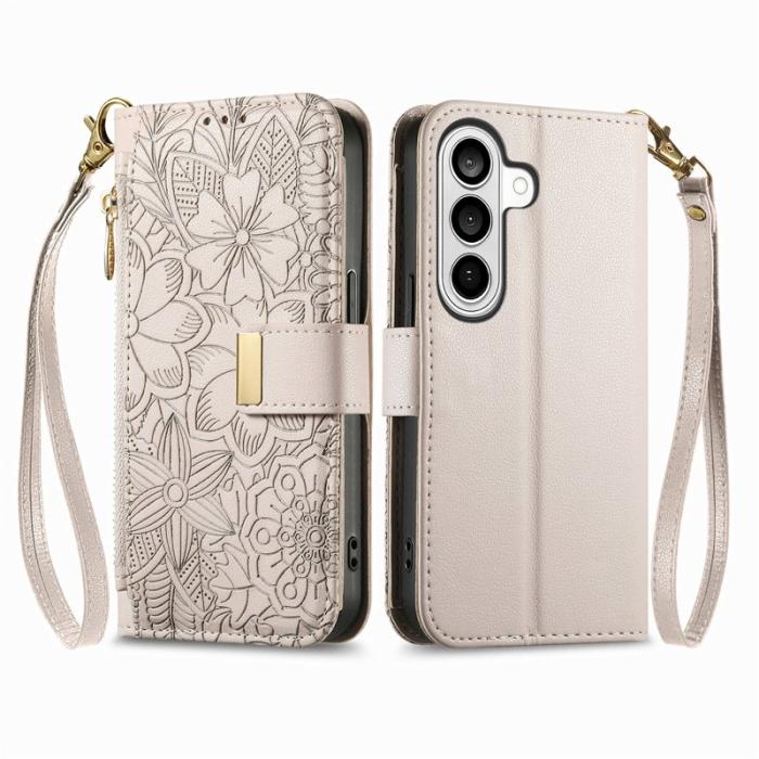 OEM - Mobilfodral för Samsung Galaxy S26 Plus Flera kortfack Konstläder Grå