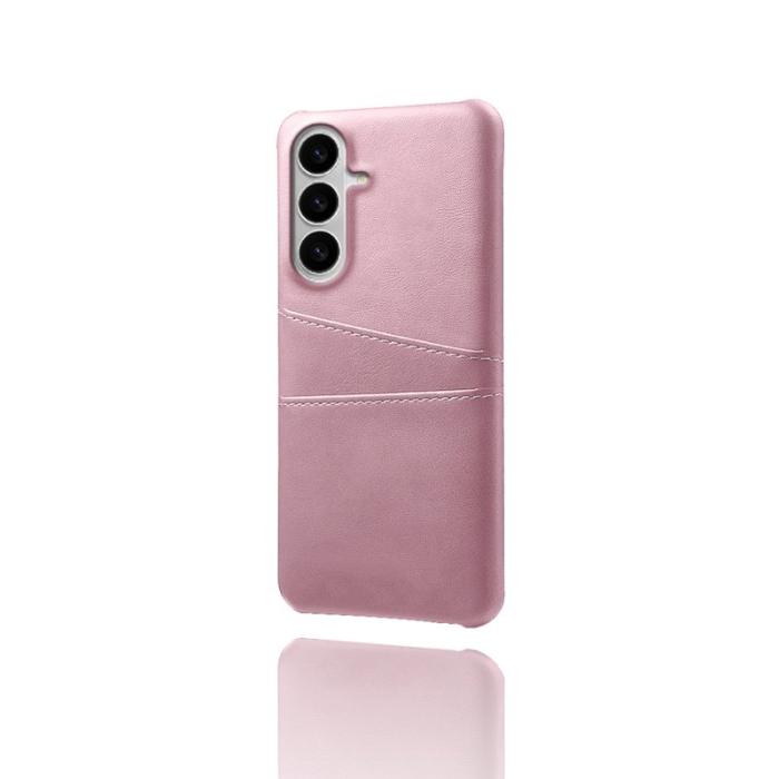 OEM - Mobilfodral för Samsung Galaxy S26 Plus Dubbel kortfack Konstläder - Roséguld