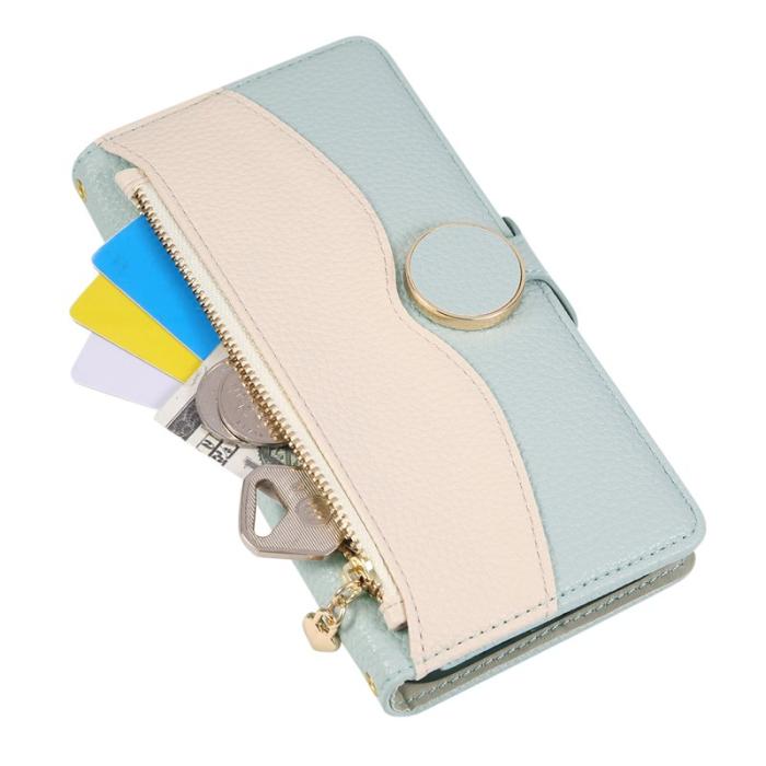 OEM - Plånboksfodral för Samsung Galaxy S26 Plus Fodral med dragkedja - Grön