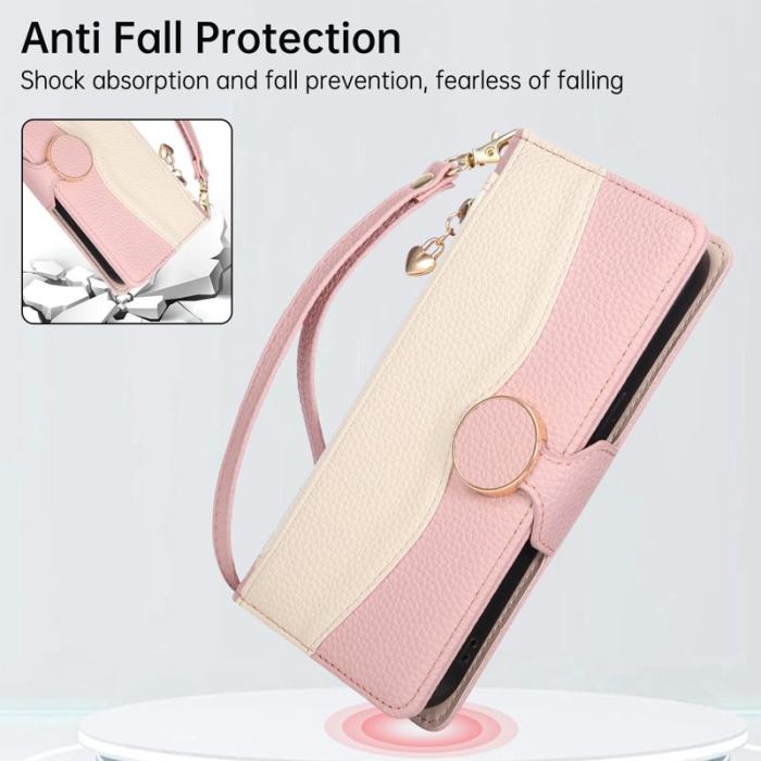 OEM - Plånboksfodral för Samsung Galaxy S26 Plus Fodral med dragkedja - Rosa