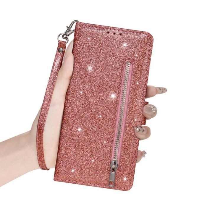 OEM - Mobilfodral för Samsung Galaxy S26 Plus Kickstand Konstläder - Roséguld