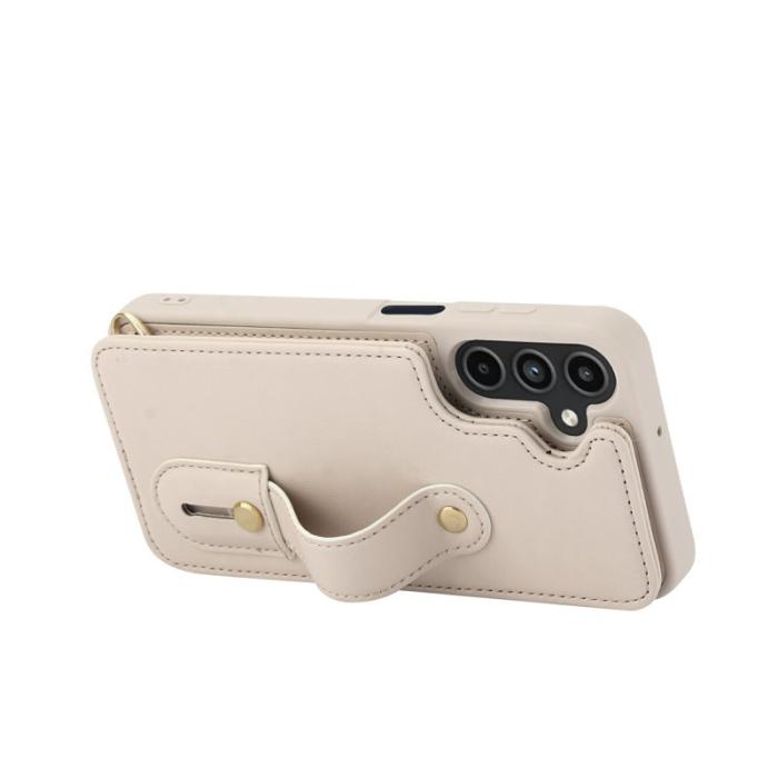 OEM - Mobilfodral för Samsung Galaxy S26 Plus Kickstand Kortfack TPU - Beige