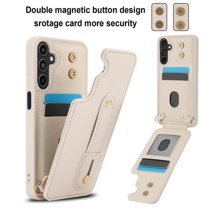 OEM - Mobilfodral för Samsung Galaxy S26 Plus Kickstand Kortfack TPU - Beige