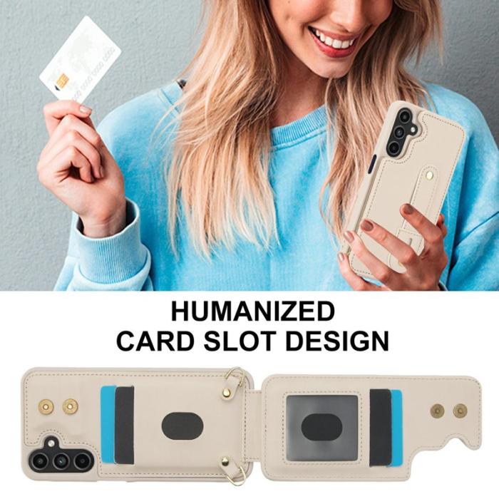 OEM - Mobilfodral för Samsung Galaxy S26 Plus Kickstand Kortfack TPU - Beige