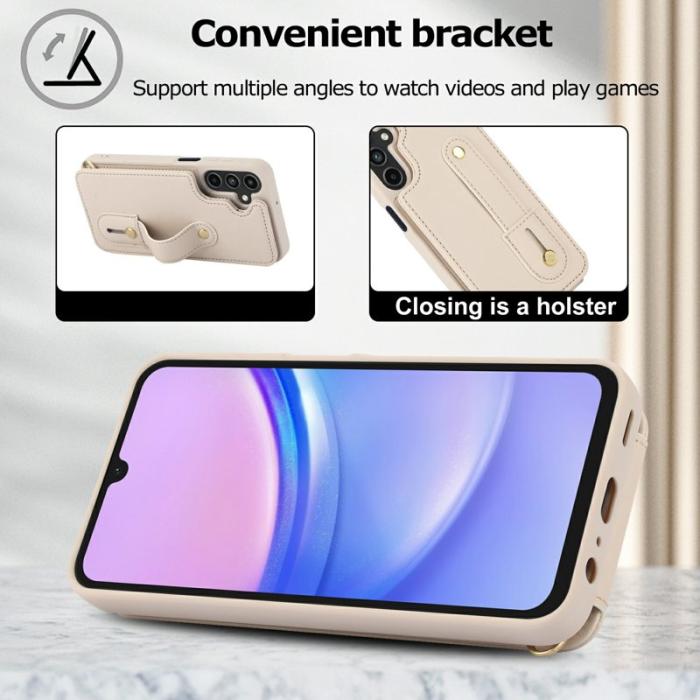 OEM - Mobilfodral för Samsung Galaxy S26 Plus Kickstand Kortfack TPU - Beige