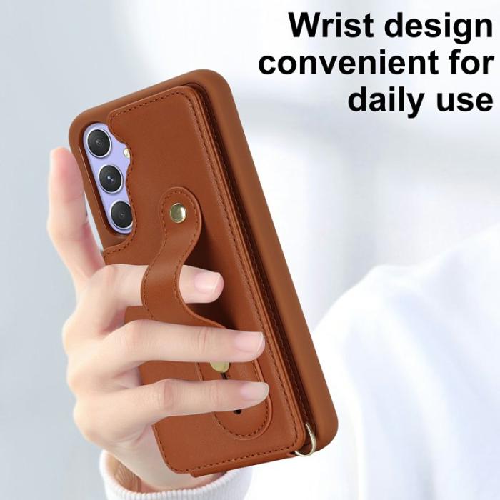 OEM - Mobilfodral för Samsung Galaxy S26 Plus Kickstand Kortfack TPU - Brun