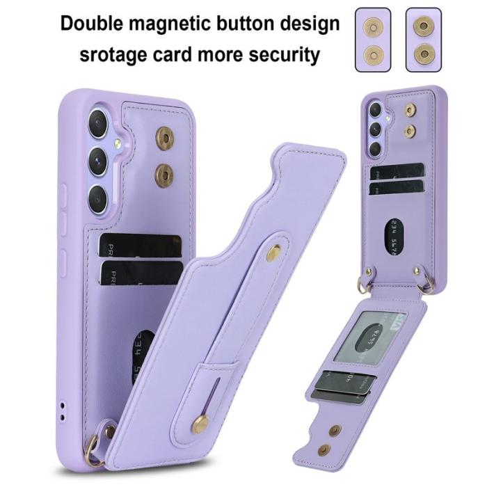 OEM - Mobilfodral för Samsung Galaxy S26 Plus Kickstand Kortfack TPU - Lila