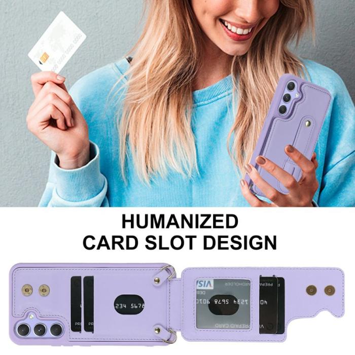 OEM - Mobilfodral för Samsung Galaxy S26 Plus Kickstand Kortfack TPU - Lila