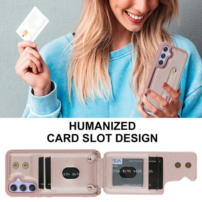 OEM - Mobilfodral för Samsung Galaxy S26 Plus Kickstand Kortfack TPU - Roséguld