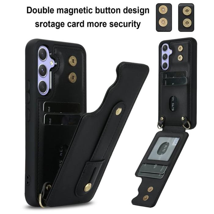 OEM - Mobilfodral för Samsung Galaxy S26 Plus Kickstand Kortfack TPU - Svart