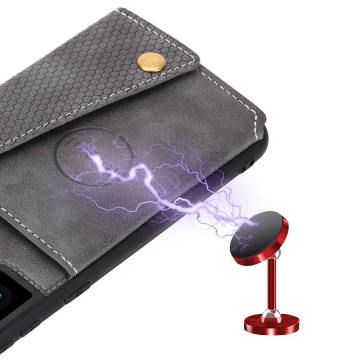 OEM - Mobilfodral för Samsung Galaxy S26 Plus Kickstand och kortfack - Grå