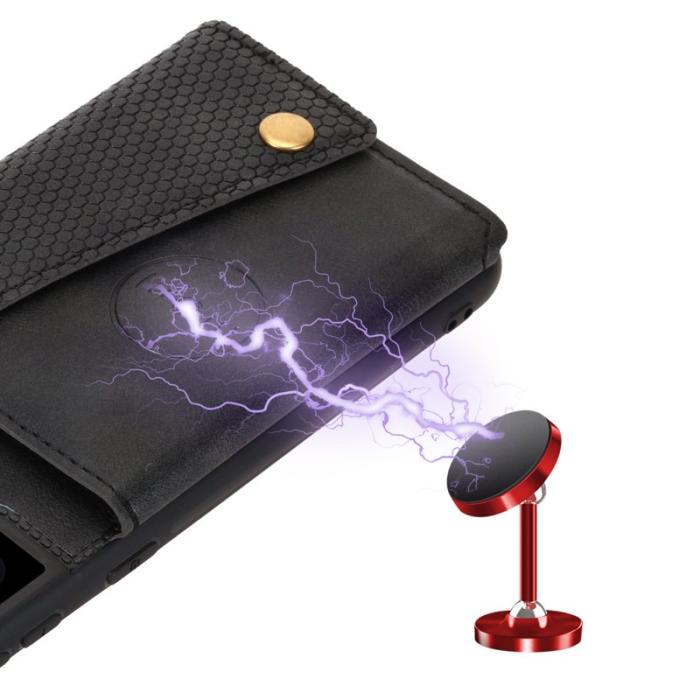 OEM - Mobilfodral för Samsung Galaxy S26 Plus Kickstand och kortfack - Svart