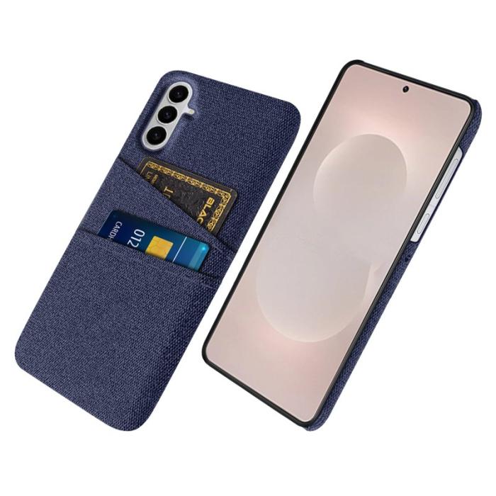 OEM - Mobilfodral för Samsung Galaxy S26 Plus Kläde + Hård PC - Blå