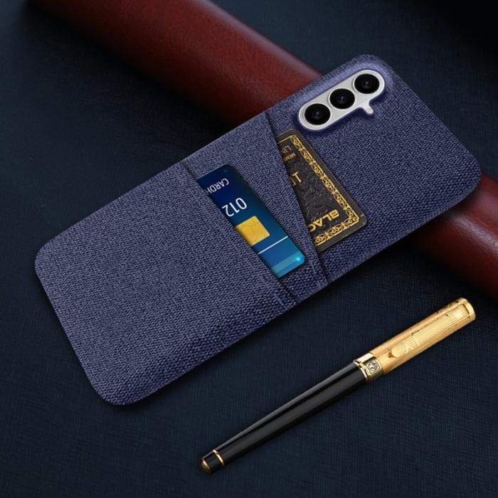 OEM - Mobilfodral för Samsung Galaxy S26 Plus Kläde + Hård PC - Blå