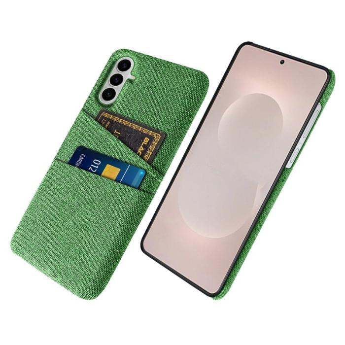 OEM - Mobilfodral för Samsung Galaxy S26 Plus Kläde + Hård PC - Grön