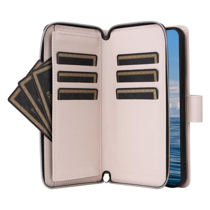 OEM - Plånboksfodral för Samsung Galaxy S26 Plus Konstläder - Beige