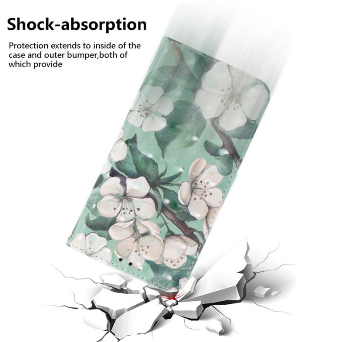 OEM - Plånboksfodral för Samsung Galaxy S26 Plus Konstläder - Blommor - Multicolor