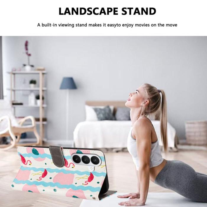 OEM - Plånboksfodral för Samsung Galaxy S26 Plus Konstläder - Fåglar - Multicolor