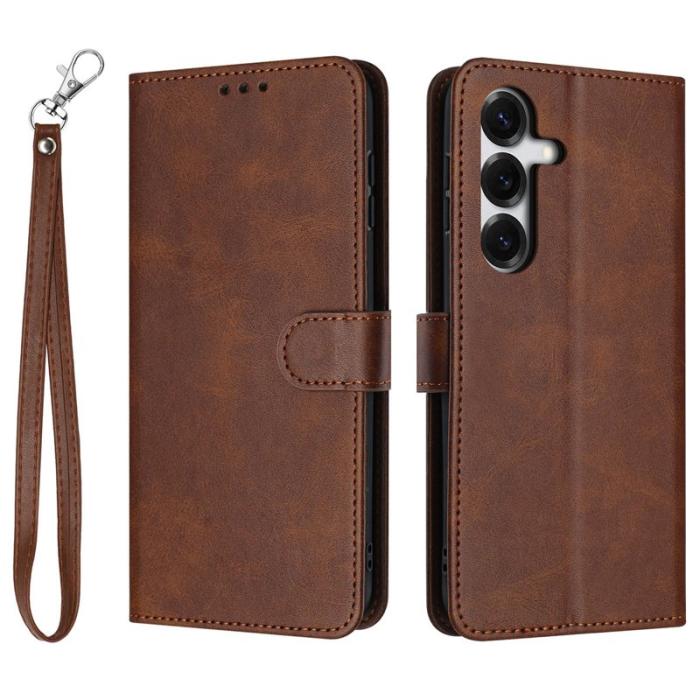 OEM - Plånboksfodral för Samsung Galaxy S26 Plus Konstläder Flip - Brun
