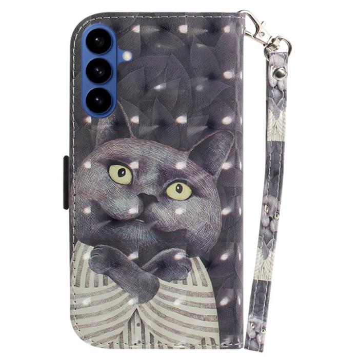 OEM - Plånboksfodral för Samsung Galaxy S26 Plus Konstläder - Kattmotiv - Svart