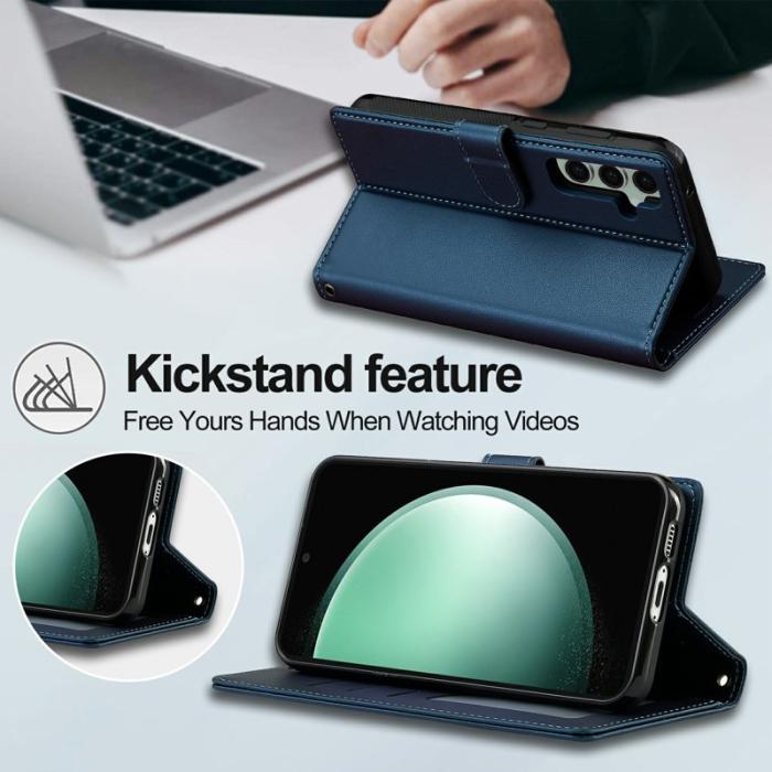 LC.imeeke - LC.IMEEKE Plånboksfodral för Samsung Galaxy S26 Plus Konstläder Magnetiskt - Blå