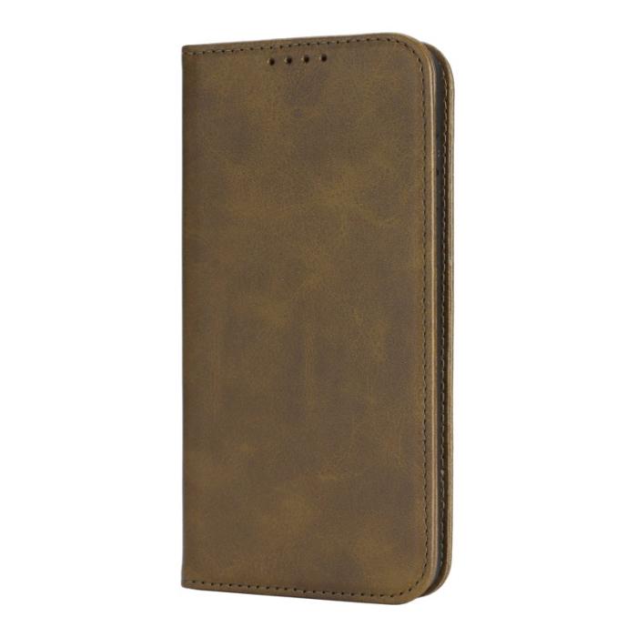 OEM - Mobilfodral för Samsung Galaxy S26 Plus Konstläder Magnetiskt - Mörkgrön