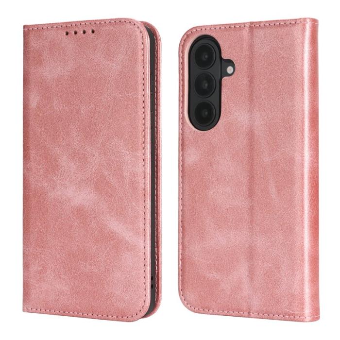 OEM - Mobilfodral för Samsung Galaxy S26 Plus Konstläder Magnetiskt - Roséguld