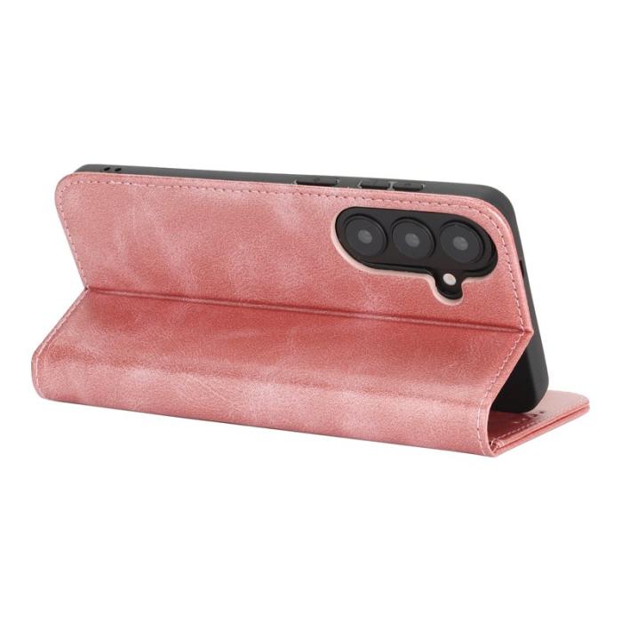OEM - Mobilfodral för Samsung Galaxy S26 Plus Konstläder Magnetiskt - Roséguld