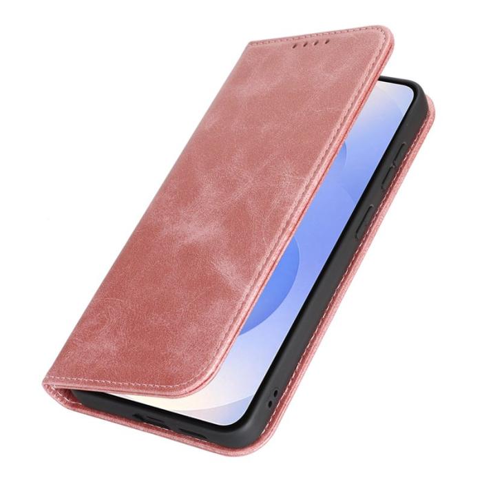 OEM - Mobilfodral för Samsung Galaxy S26 Plus Konstläder Magnetiskt - Roséguld
