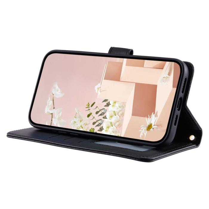 OEM - Plånboksfodral för Samsung Galaxy S26 Plus Konstläder med axelrem - Svart