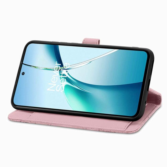 OEM - Plånboksfodral för Samsung Galaxy S26 Plus Konstläder med dragkedja - Rosa