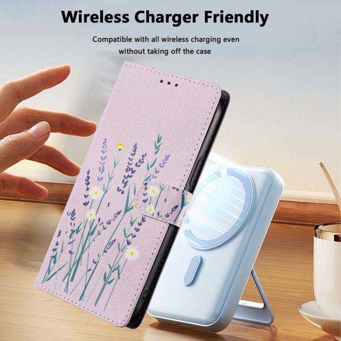 OEM - Plånboksfodral för Samsung Galaxy S26 Plus Konstläder med handledsrem - Lavendel