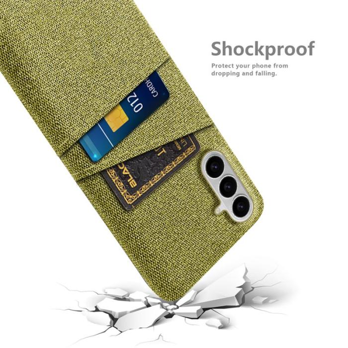 OEM - Mobilfodral för Samsung Galaxy S26 Plus Konstläder med kortfack - Gul