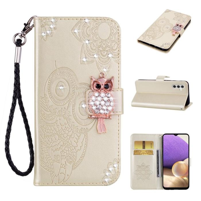 OEM - Plånboksfodral för Samsung Galaxy S26 Plus Konstläder med rem - Guld