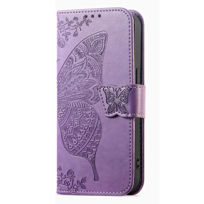 OEM - Plånboksfodral för Samsung Galaxy S26 Plus Konstläder med rem - Ljuslila