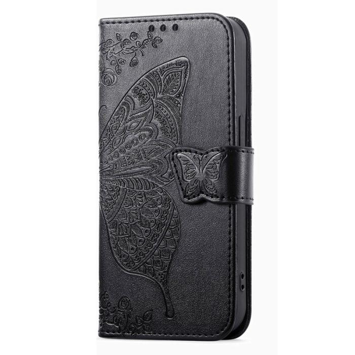 OEM - Plånboksfodral för Samsung Galaxy S26 Plus Konstläder med rem - Svart