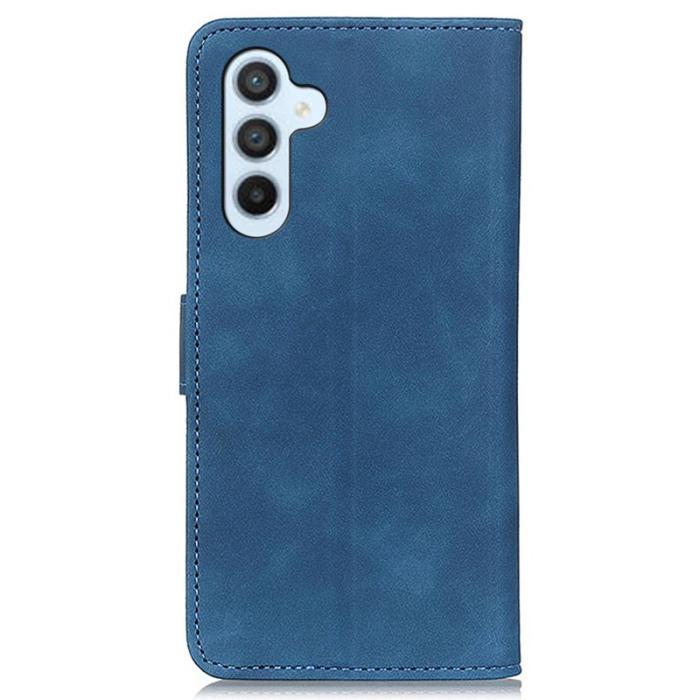KHAZNEH - KHAZNEH Mobilfodral för Samsung Galaxy S26 Plus Konstläder Retro - Blå