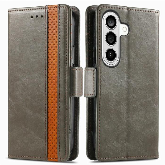 CASENEO - CASENEO Plånboksfodral för Samsung Galaxy S26 Plus Konstläder RFID - Grå