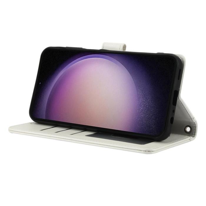 OEM - Plånboksfodral för Samsung Galaxy S26 Plus Konstläder Ställ - Vit