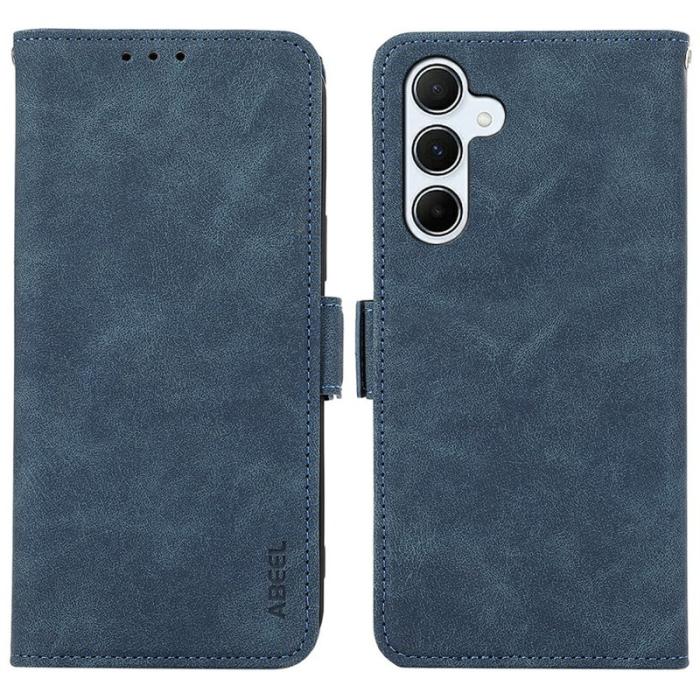 ABEEL - ABEEL Mobilfodral för Samsung Galaxy S26 Plus Konstläder Ställfunktion RFID Blå