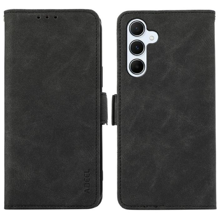 ABEEL - ABEEL Mobilfodral för Samsung Galaxy S26 Plus Konstläder Ställfunktion Svart