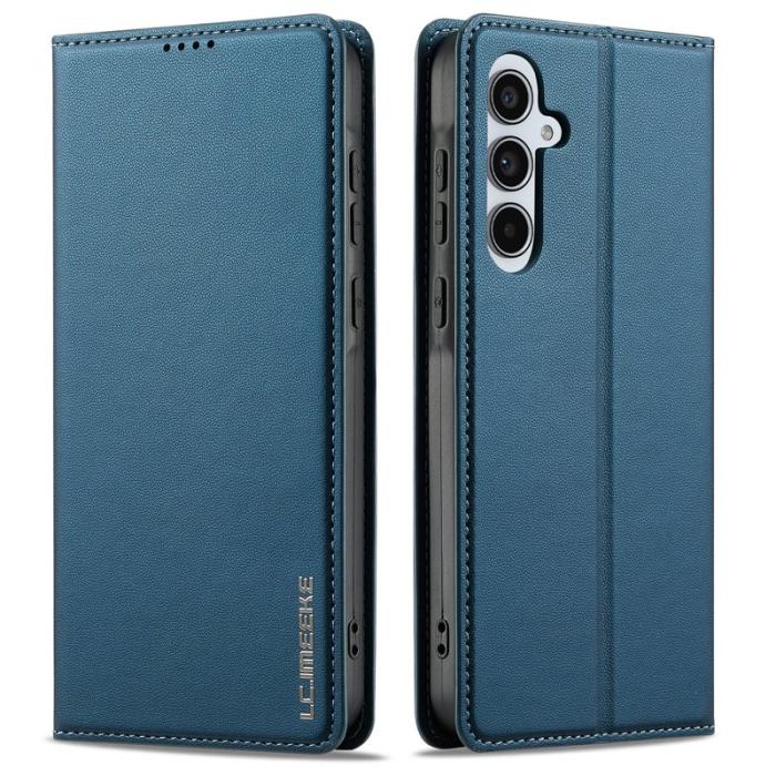 LC.imeeke - LC.IMEEKE Plånboksfodral för Samsung Galaxy S26 Plus Konstläder Stativ - Blå