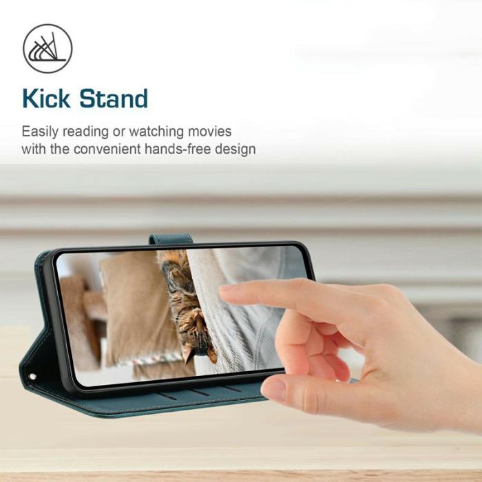 OEM - Plånboksfodral för Samsung Galaxy S26 Plus Konstläder - Svartgrön