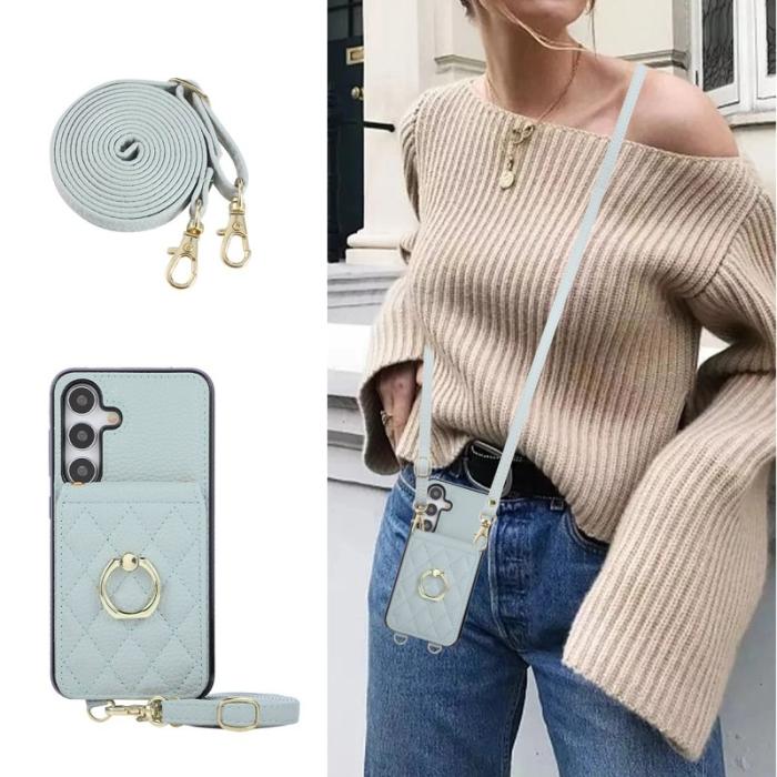 OEM - Mobilfodral för Samsung Galaxy S26 Plus Konstläder + TPU - Blå