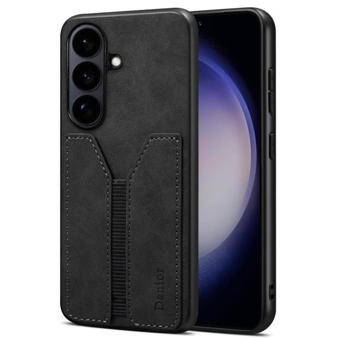 DENIOR - DENIOR Mobilfodral för Samsung Galaxy S26 Plus Kortfack Konstläder - Svart